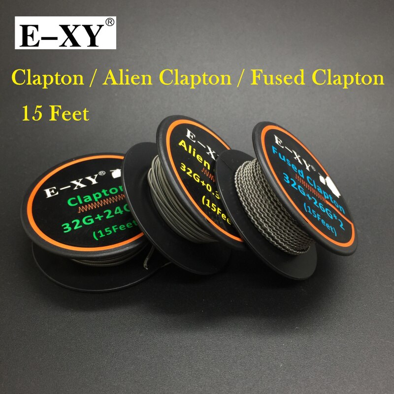 E-XY A1 SS316L Ni80 Alien Fused Clapton Heating Wire Resistance Wire For RDA RTA RDTA Electronic Cigarette Atomizer DIY Coils