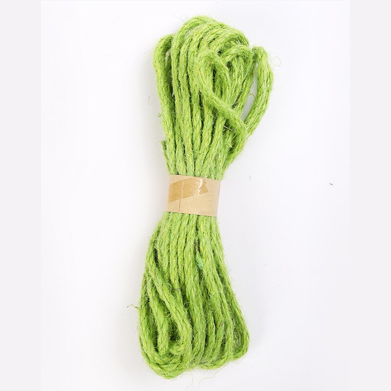 6mm 10meters/roll Burlap Rope Natural Jute Twine Burlap String Linen Rope Wedding Wrapping Cords Thread DIY decoration