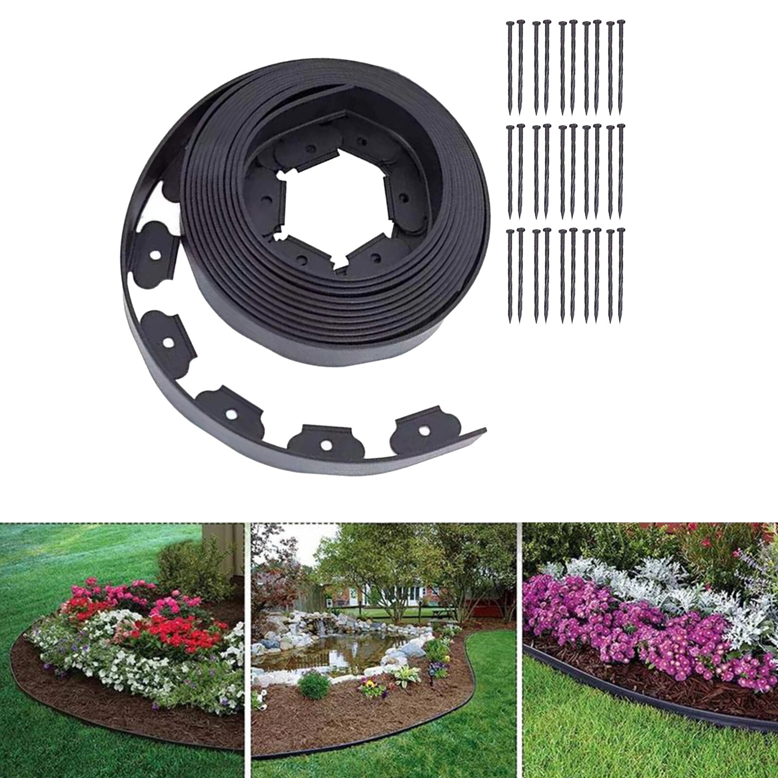 Greenbelt Isolation zone Garden Landscape Edging Kit board isolation belt Plant root partition Greening landscape divider