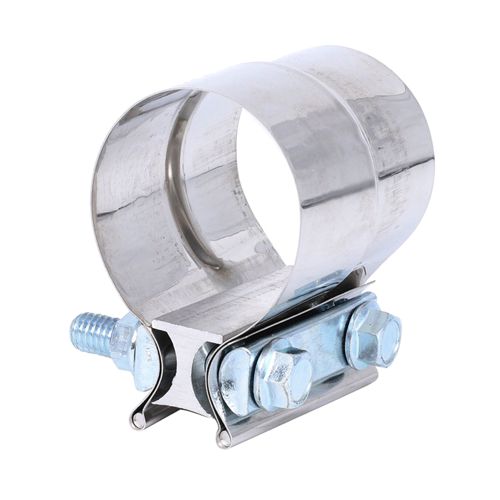 3 Inch Lap Joint Exhaust Band Clamp for OD to ID Exhaust Pipes Muffler Ends