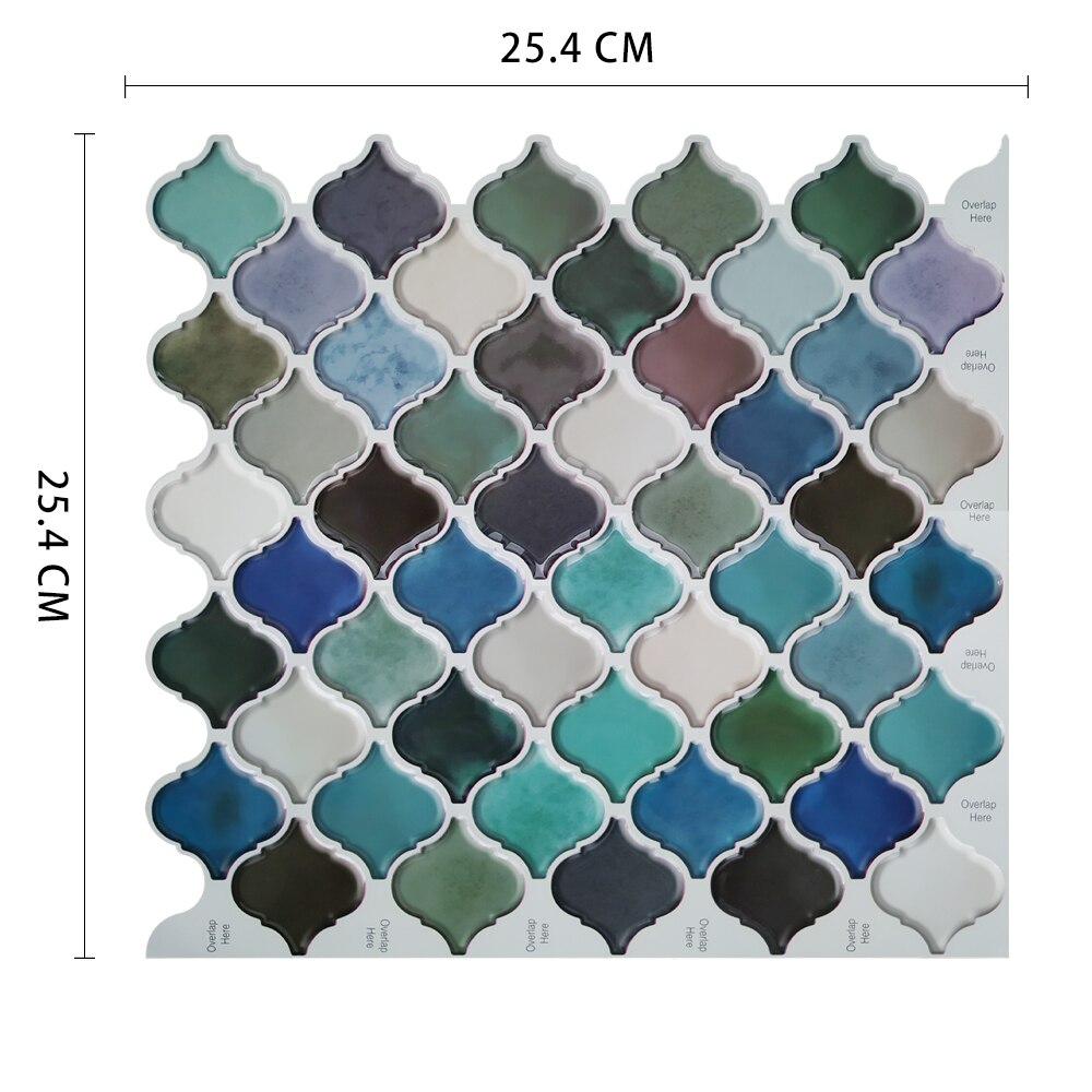 Selvklæbende mosaik backsplash gør-det-selv køkken badeværelse boligindretning vinyl peel and stick vægfliser