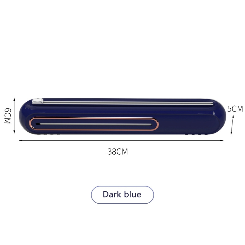 Magnetischer nachfüllbarer Kunststoffwickelspender mit Cutter Zinn Aluminiumfolie Spender Cutter Film Wachspapier Spender Küchenwerkzeug: Licht Grau