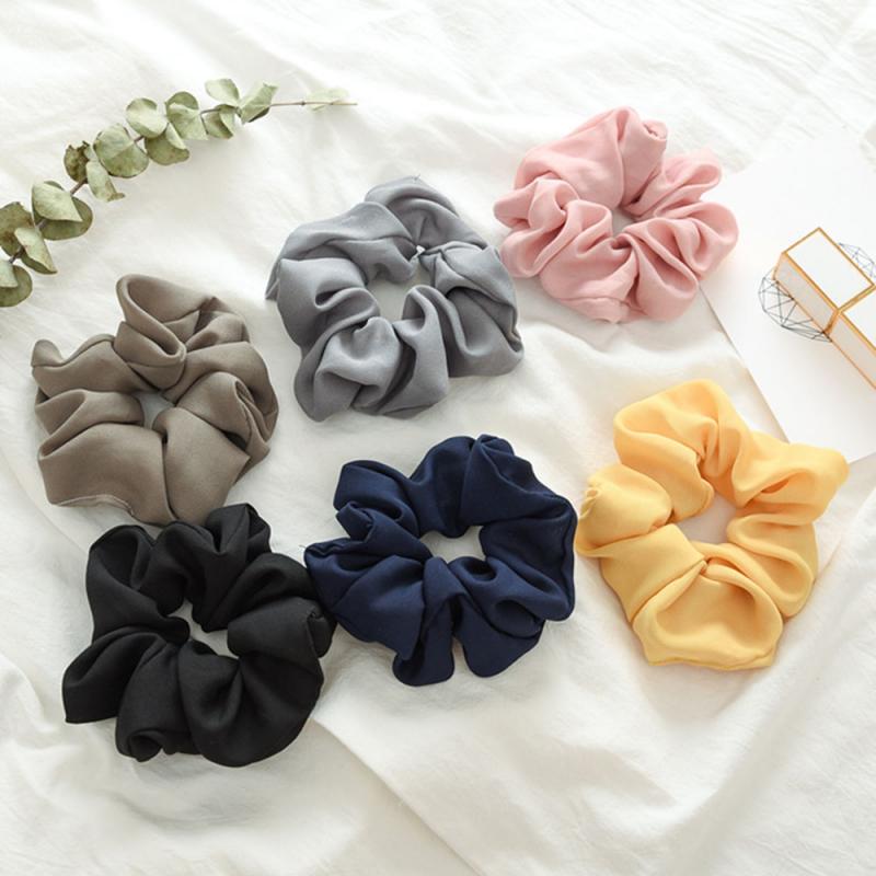 Mode Effen Kleur Licht Reflecteren Haar Scrunchies Paardenstaart Houder Soft Stretchy Haar Elastisch Touw Accessoires Voor Vrouwen Haarband