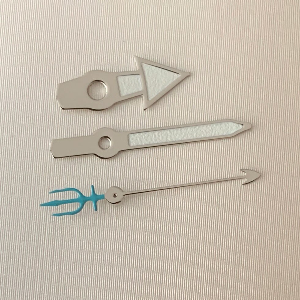 Horloge Handen Zijn Geschikt Voor Japanse NH35 NH36 Automatische Beweging Groene Lichtgevende Zilveren Rand Wit Onderdelen Vervanging 16: 8