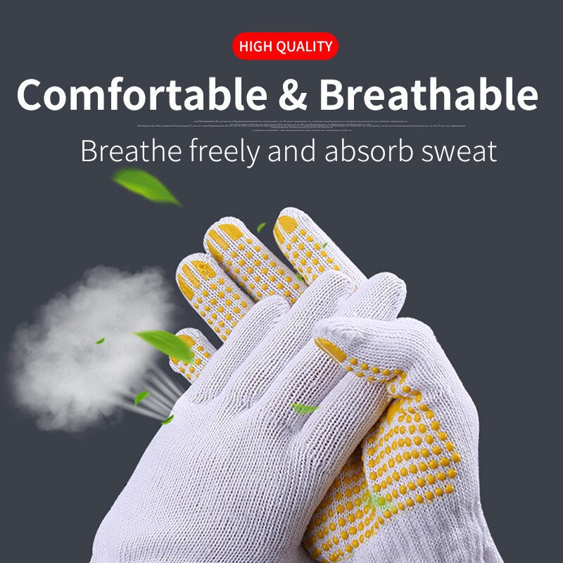 Guantes de trabajo resistentes al desgaste para trabajadores, protección de seguridad para construcción, multifunción, a prueba de Cortes, antivibración, 1 par