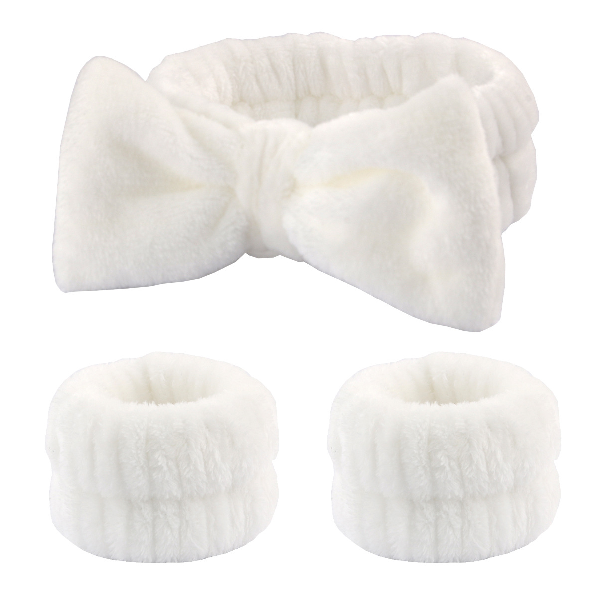 Diadema de Spa para lavarse la cara, toalla de maquillaje de microfibra, bandas para el cabello, banda absorbente para el sudor, 3 uds.: Gris oscuro