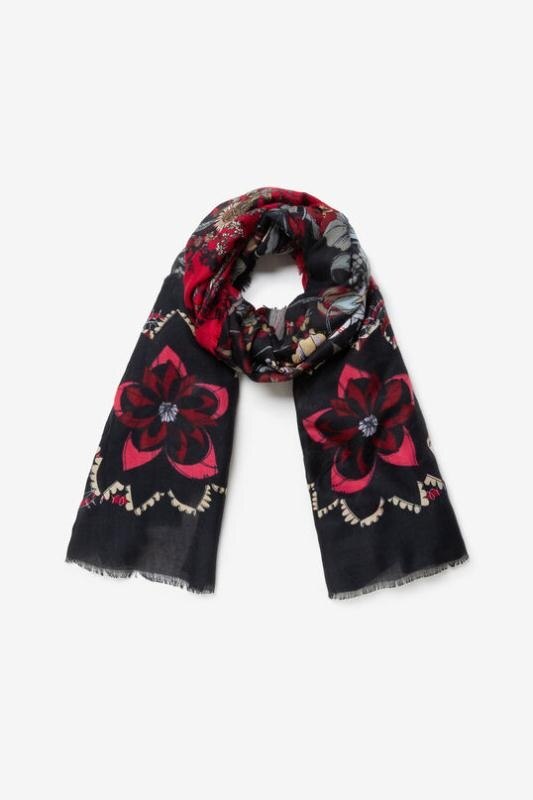 Spaanse Desigual Kleurrijke Print Sjaal Zonnescherm Strandlaken Geborduurd Warme Handdoek Zon Bescherming: 9