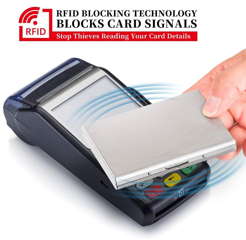 RFID Credit Card Holder Protector Stainless Steel Credit Card Case Metal Card Wallet ID Card Case