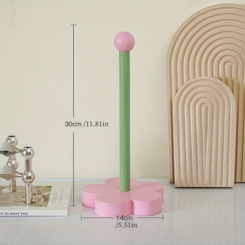 Bathroom Tissue Vertical Stand Paper Towel Storage Holder Wood Paper Towel TulipHolder Kitchen Roll Paper Towel Holder