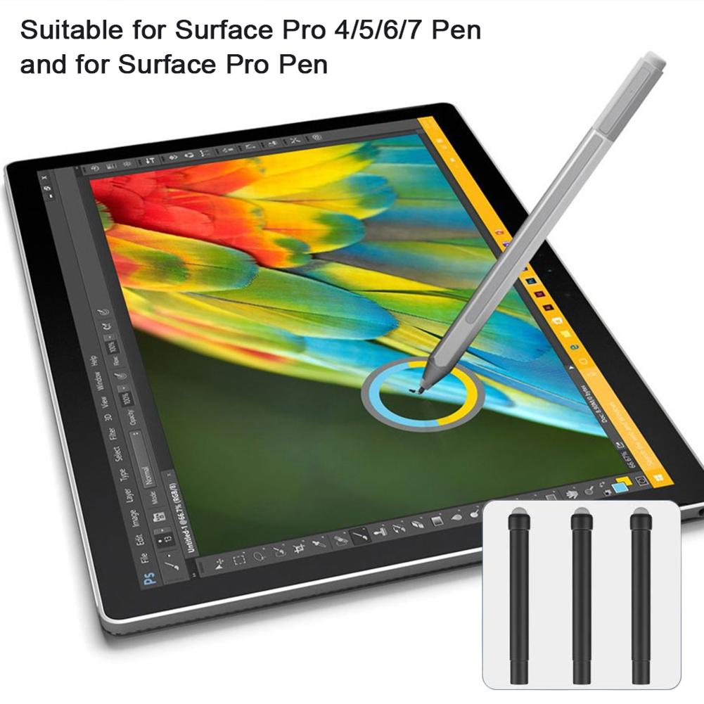 1/3pcs High Sensitivity Pen Refill Fine Rubber Nib Replacement For SurfacePro4/5/6/7 Sensitive Surface Pen Tips Nib Accessories