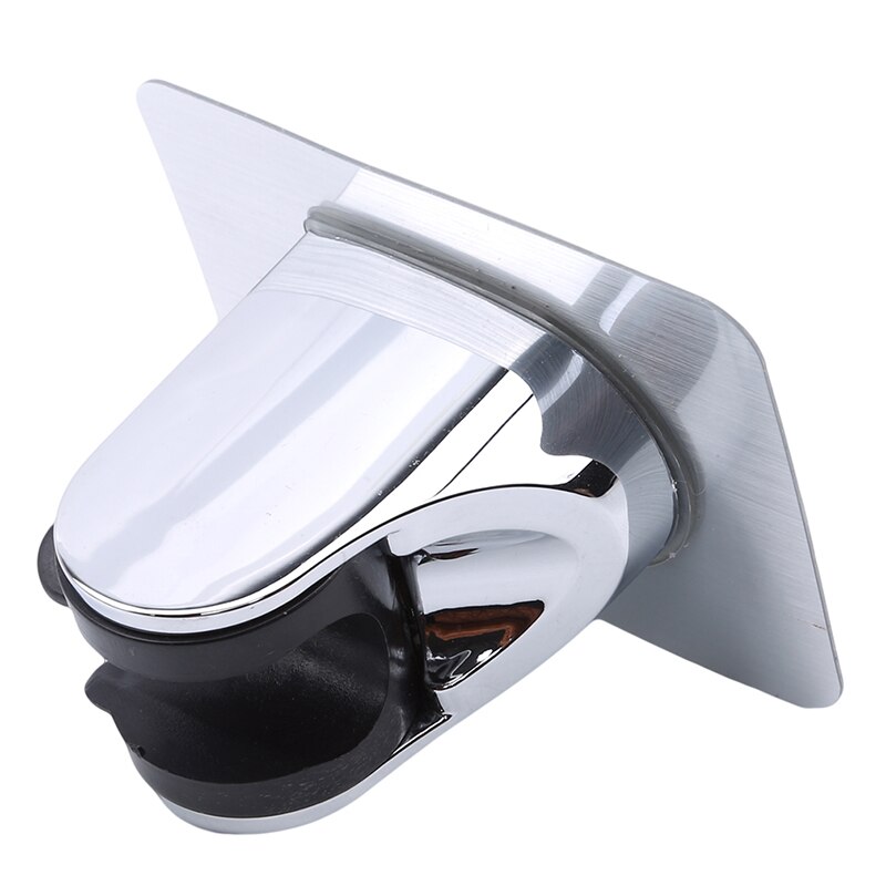 Regolabile auto-adesivo Palmare Plactis Lucido Soffione titolare Fissato Al Muro Bagno Doccia Staffa di Supporto