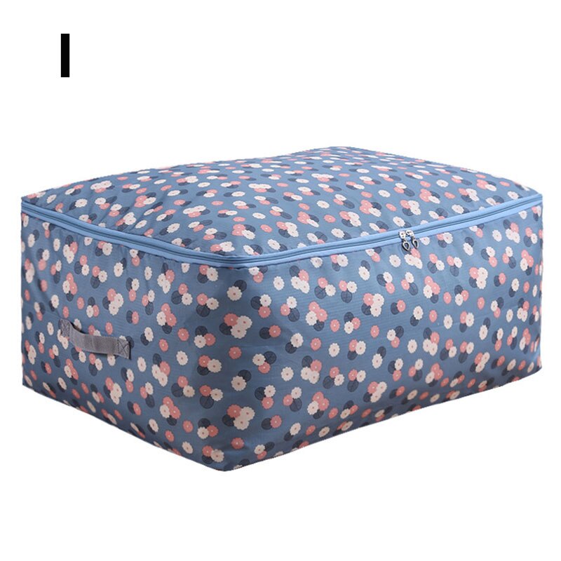 Foldable Oxford Cloth Storage Bag Clothing Bedding Blanket Quilt Closet Organizer Box Cabinet Wardrobe Container With Handles: I