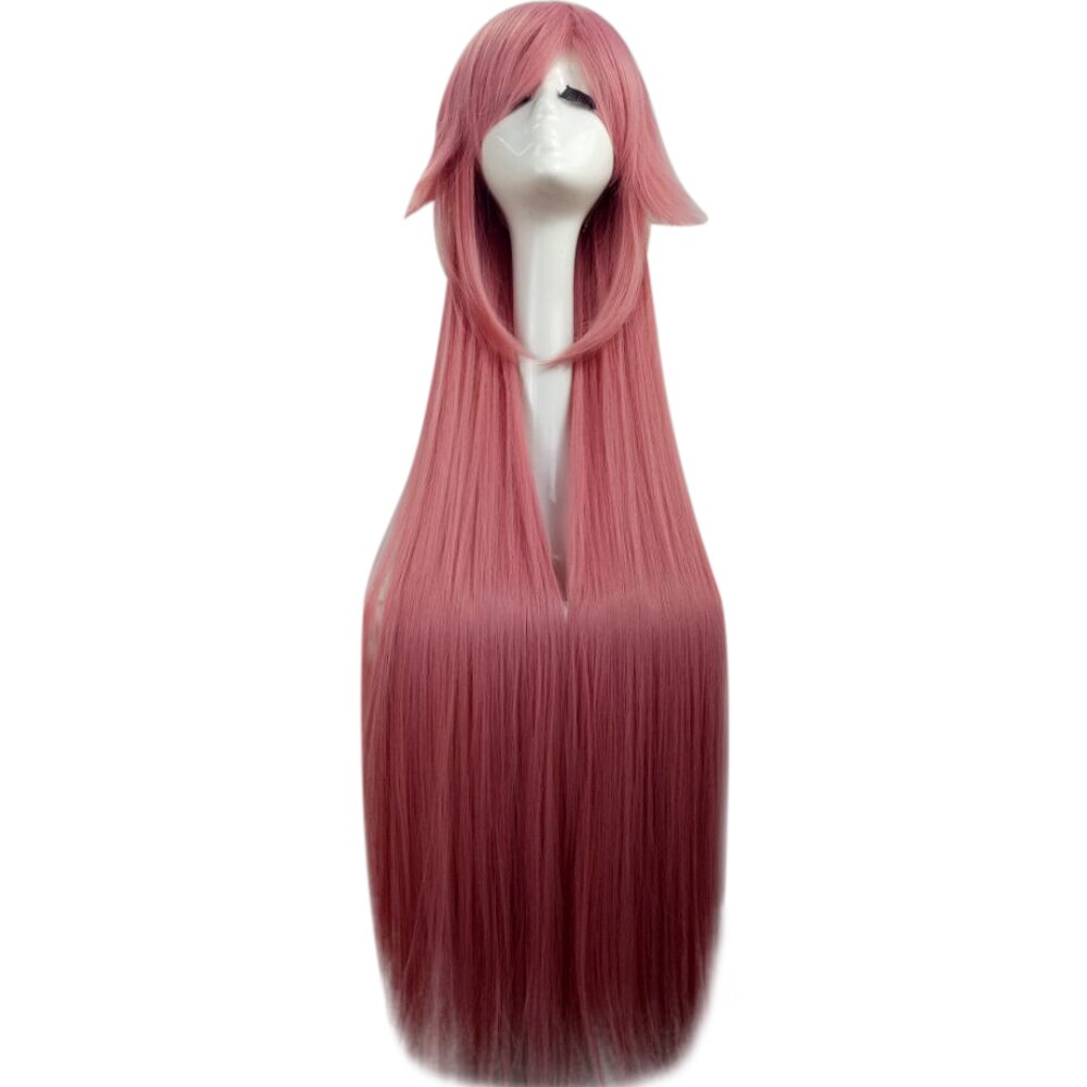 Hairjoy orange grøn lilla kostume fest cosplay paryk lang glat syntetisk hår parykker 15 farver tilgængelige