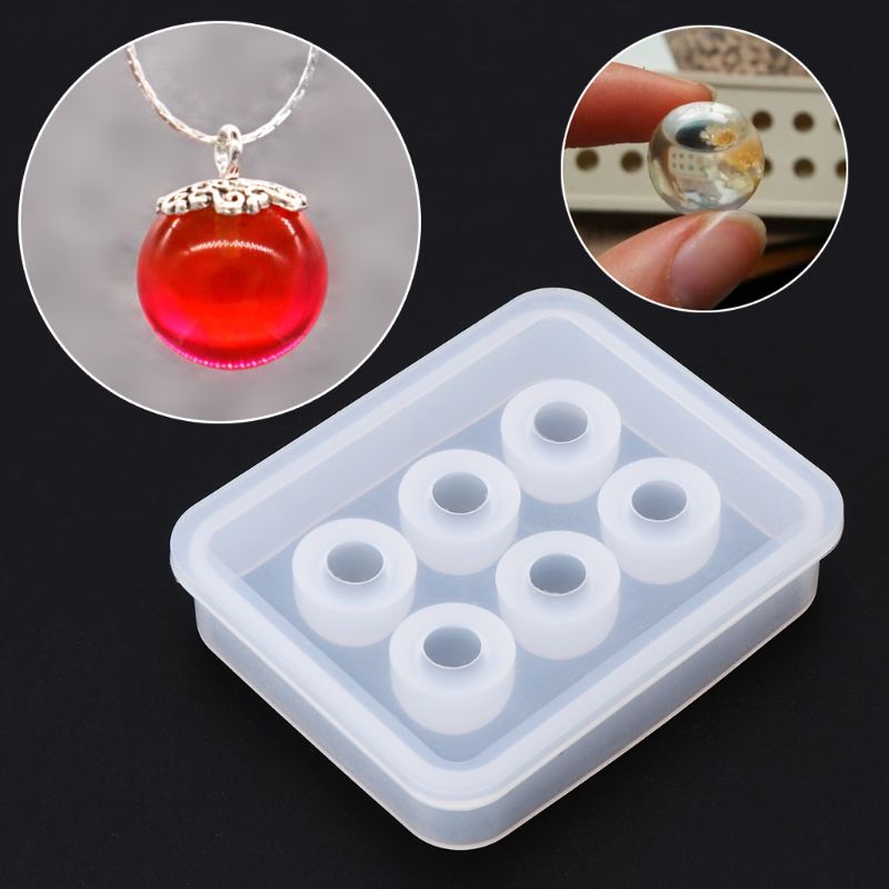 Silikon bilden 12mm Ball 3D DIY Schmuck Halskette Anhänger Herstellung Werkzeuge Epoxid Harz Handwerk Kuchen Fondant Dekoration Formen Handgemachte