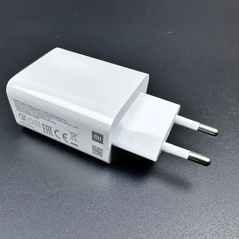 Original Xiaomi 18W Charger Fast Charge QC 3.0 EU Adapter For Redmi 12 10C 13R 12R Note 8 Pro 9 9T Poco M3 C40 Usb Type C Cable