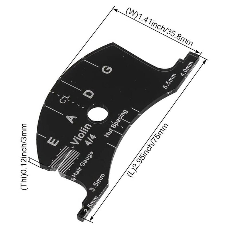 Violin Bridges Multifunctional Mold Template 4/4 Violin Bridges Repair Reference Tool Fingerboard Scraper Making Tool