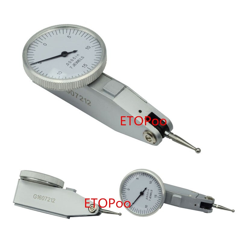 7 Juwelen Inch Maat 0.005 Inch Wijzerplaat Tester Indicator Dial Gauge Meter