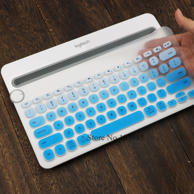 Tastatur Abdeckung Schutz Für Logitech K480 Bluetooth Multi-Gerät Tastatur Silikon Staubdicht kabellos Schreibtisch Staub haut Film