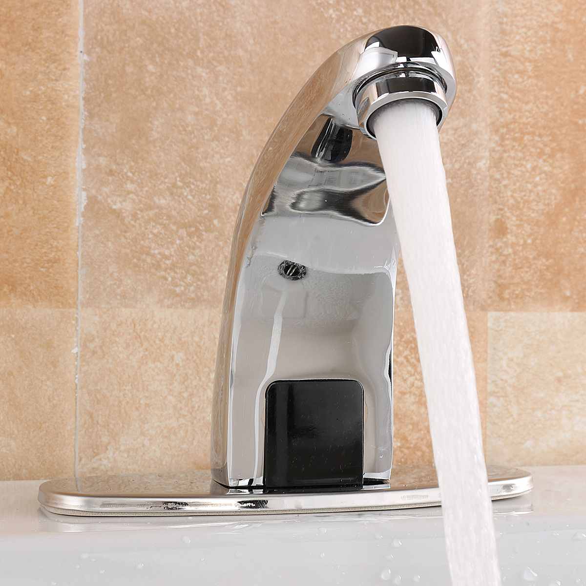 Bathroom Automatic Touchless Free Infrared Sink Hands Faucet Sensor Tap Cold Inductive Water Saving Electric Basin Faucet Mixer