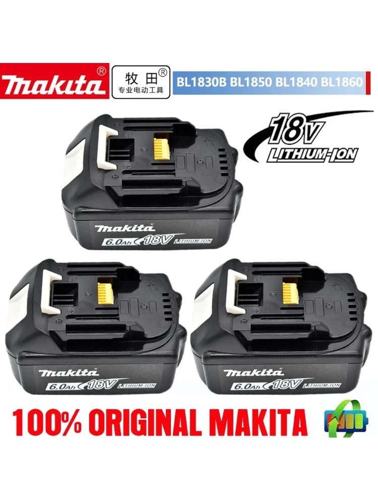 2025 Makita BL1860 BL1850B BL1850 BL1840 BL1830 Schraubendreher-Akku und Ladegerät, 18 V Ersatz-Akkus für Elektrowerkzeuge.
