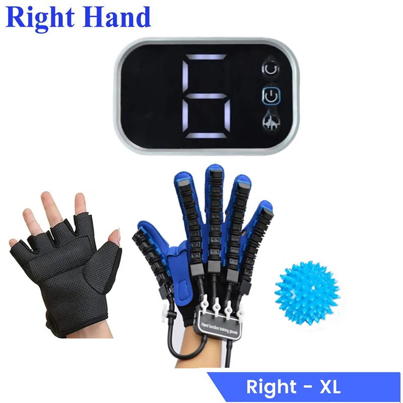 Handrevalidatie Robot Fysiotherapie Handschoenen Hemiplegie Apparaat Beroerte Recovery Apparatuur Linker Rechterhand Therapie Massage Handschoen: Blauw