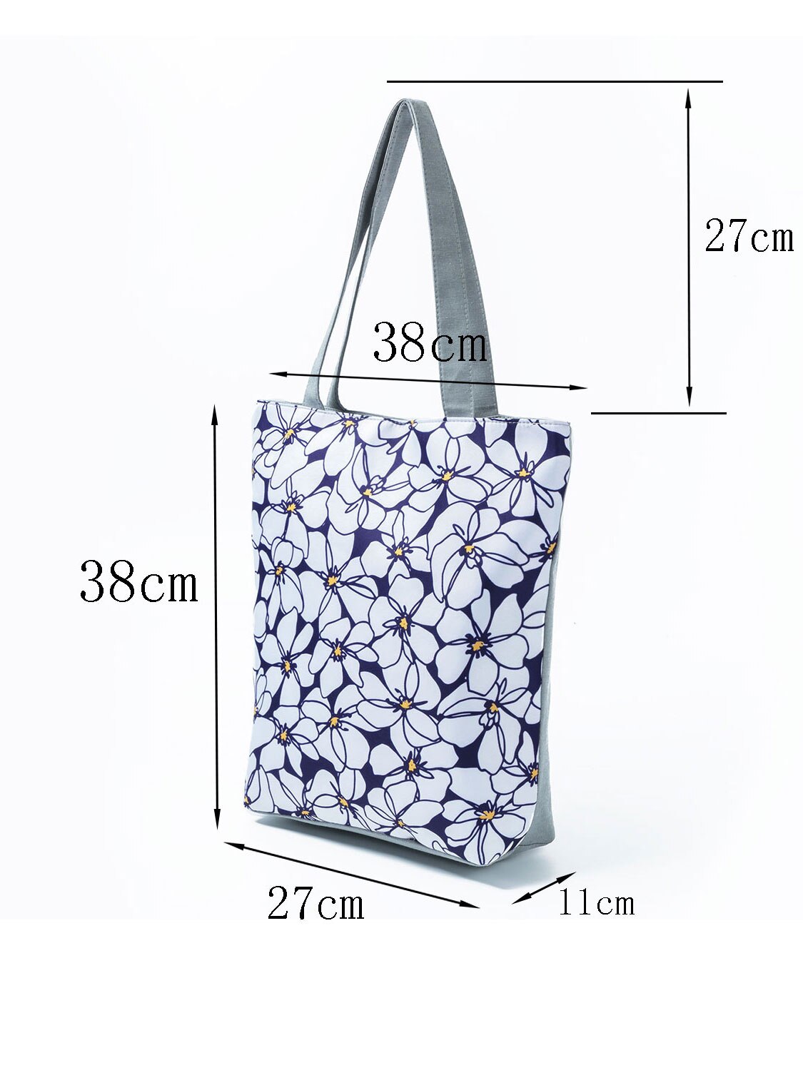 Ziemlich lässig Tote Tasche Alle-Spiel Große Kapazität Blumen- drucken Schulter Taschen Dame Einkaufstasche Mädchen frauen