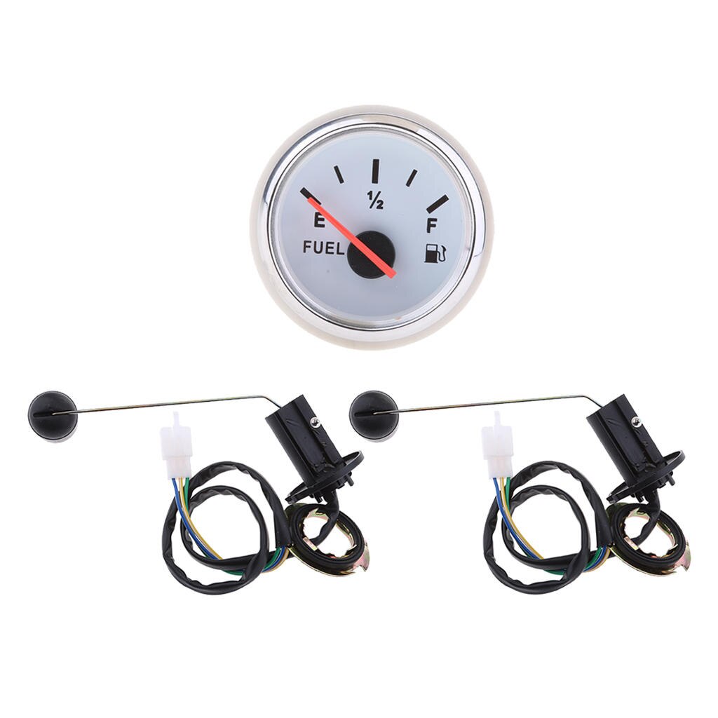 3 x Fuel Tank Sending Petrol Level Gauge Sensor+Fuel Level Gauge White