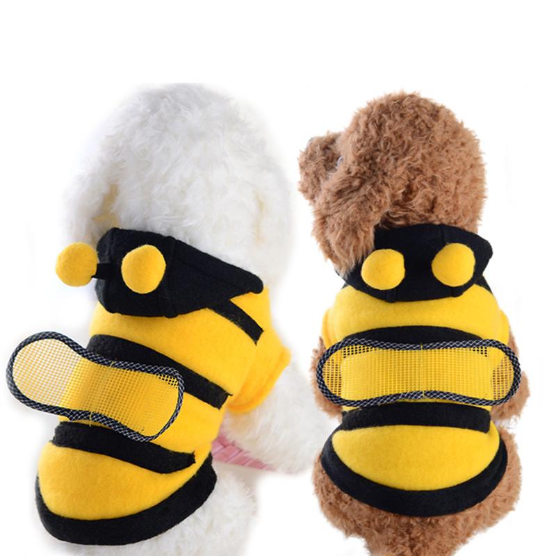 Disfraz de una pieza para mascota, disfraz de abeja de cuatro patas, para gato, disfraces de perros, talla XS-XL