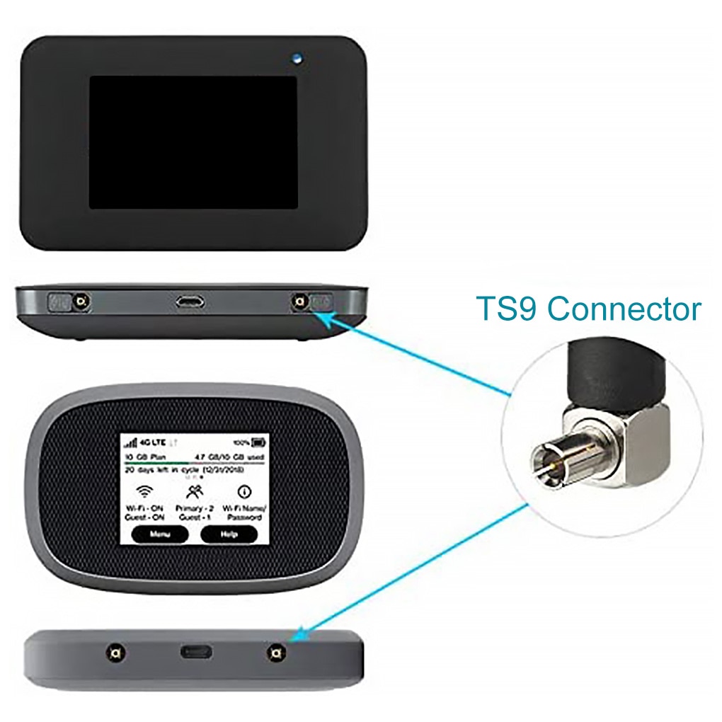 2Pcs TS9 Connector Antenne Wifi Modem Router Verlengde Antenne Pci Card Usb Draadloze Router Antenne