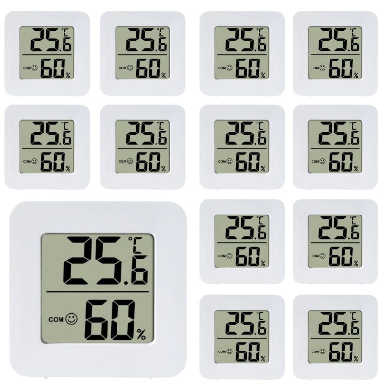 Digitales Thermometer Hygrometer Schlafzimmer Zuhause Elektronisches Messgerät Mini Heimat Elektronisches Nassthermometer LCD Elektronischer Monitor