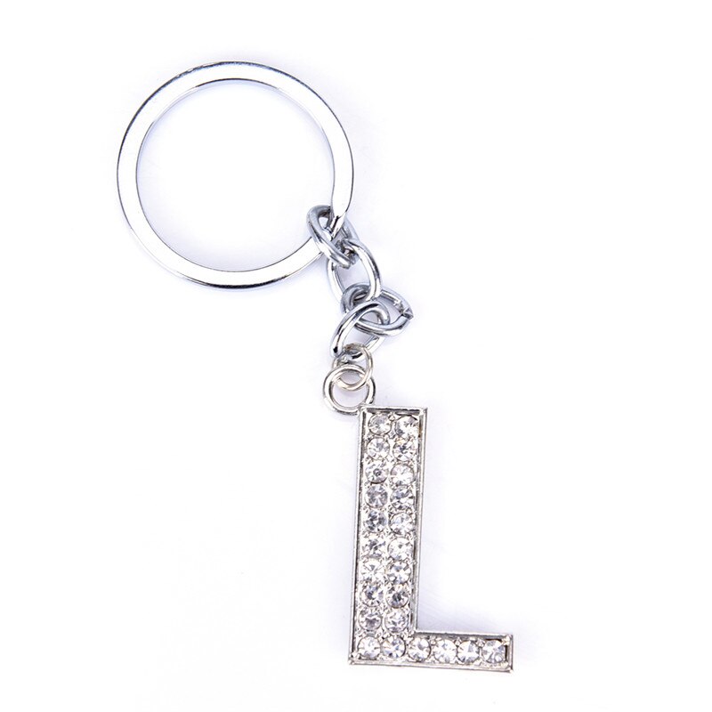 Crystal Rhinestone Alfabet Sleutelhanger Beginletter Sleutelhanger Keten Unisex Sleutelhanger Letters