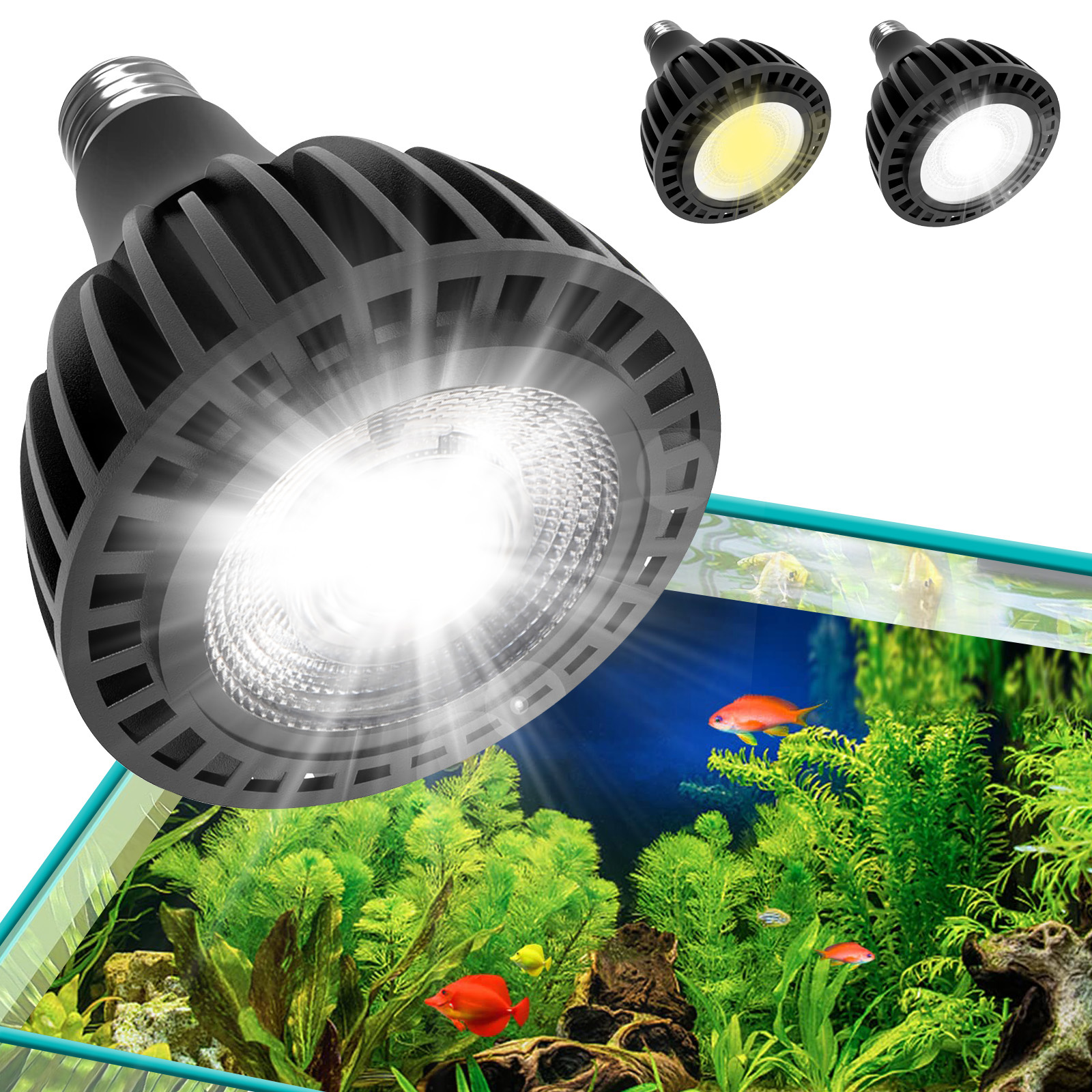 View of LED Aquarium Light For Fish Tank Plants Grow Light... – Vicedeal