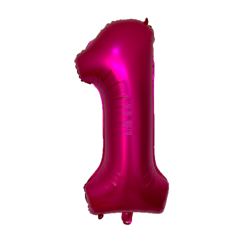32 inch Rose Pink Number Balloons, Big Huge Number Foil Helium Balloons Birthday Party Celebration Decoration Large globos