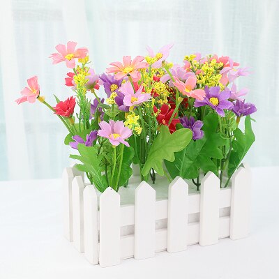 Mini fleur artificielle clôture hangar 16x8 cm pour maison chambre déco pour photographie arrière-plan accessoires Studio Photo bricolage ornement: Flower