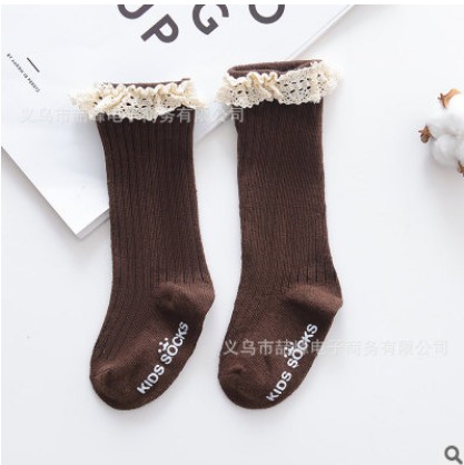 Kinder mädchen nette socken Knie socken Hohe Bogen Knoten Prinzessin Socken Baby Socken Lange Rohr Booties Vertikale Gestreiften sokken meias 0-4Y