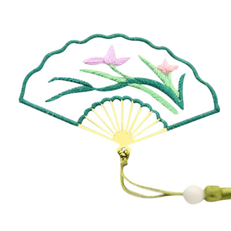 DIY Material Package Antique Bookmark Classical Self-embroidered Bookmark Material Package Embroidery Kit Embroidery Handmade: C4