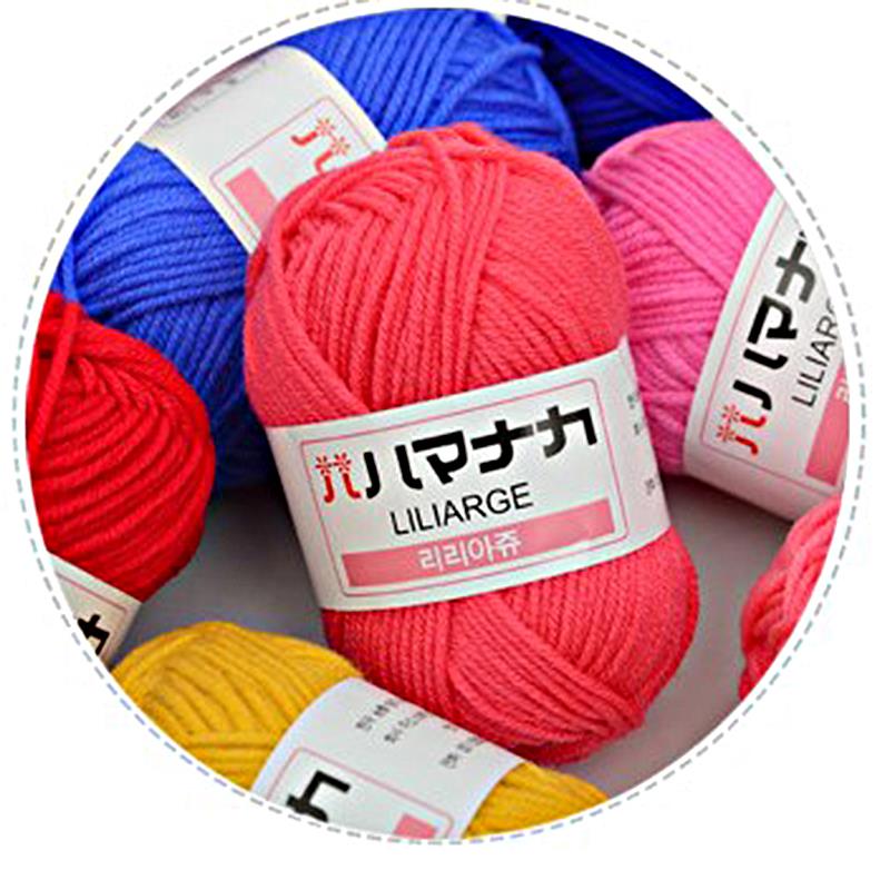 25G Zachte Katoen Gebreide Sjaal Wol Babycare Garen Trui Gebreide Kleurrijke Haak Hand Lot Breien Craft Baby Zachte