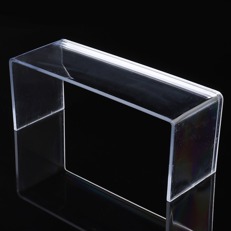 3 Tier Plastic Acrylic Shoes Display Holder Toy Display Stand Makeup Organizer Shelf Rack Wallet Bag Organizer