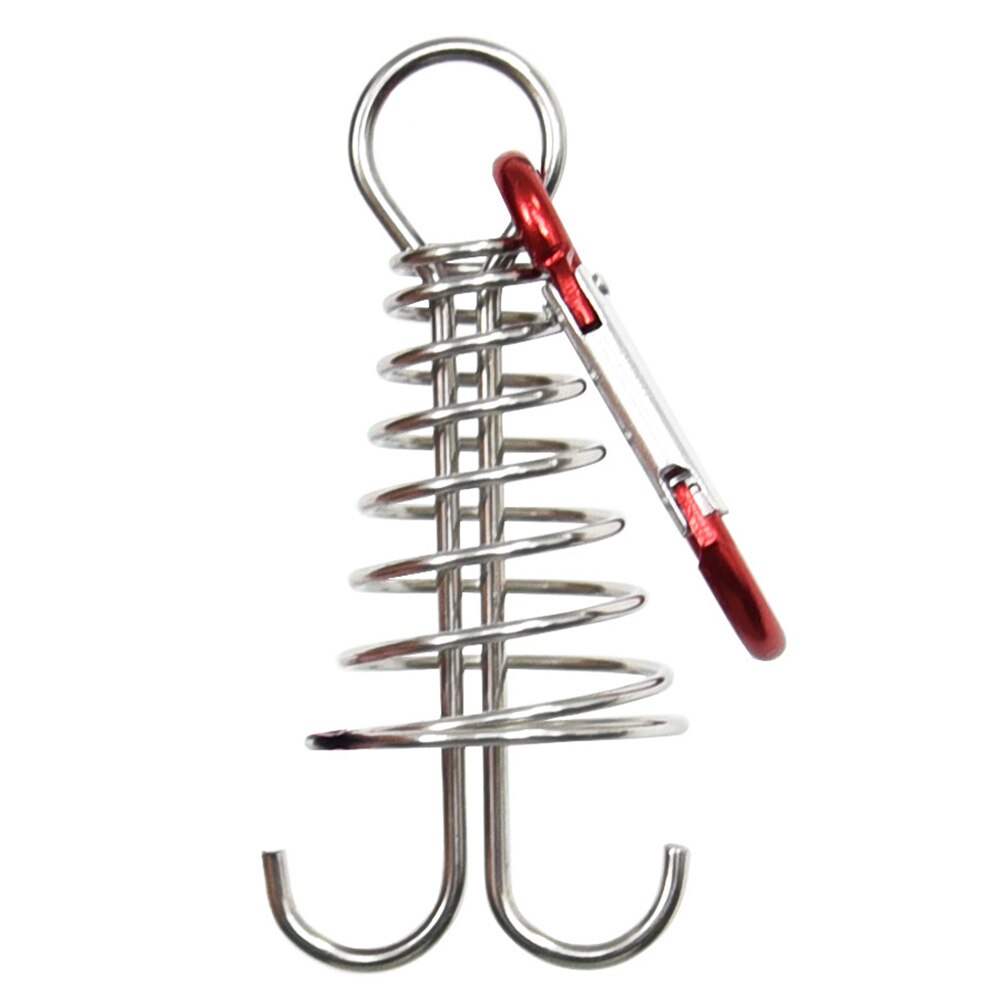 10Pcs Luifel Tent Vaste Haak Gesp Plank Floor Lente Nagels Vaste Haak Winddicht Outdoor Camping Tent Gesp Accessoires: Red