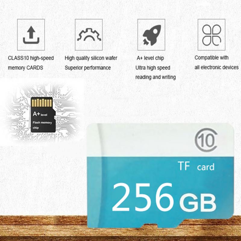 1Pc Flash Card Tf Card Class 10 Flash Geheugenkaart Microsd 1/2/4/8/16/32/64/128/256/512Gb Voor Laptop Tablet Smartphone Adapter