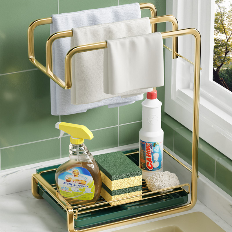 Porte-éponge mural, égouttoir à vaisselle, pour chiffon et savon, accessoire de cuisine