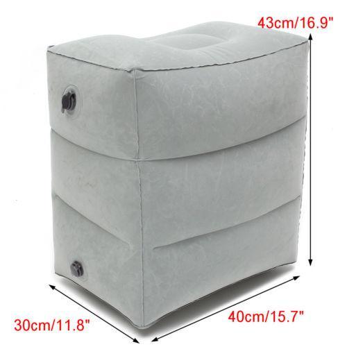 Inflatable Portable Travel Footrest Pillow Case Plane Train Kids Bed Foot Rest Pad Plane Train Bed Body Foot Rest Pad Pillows5