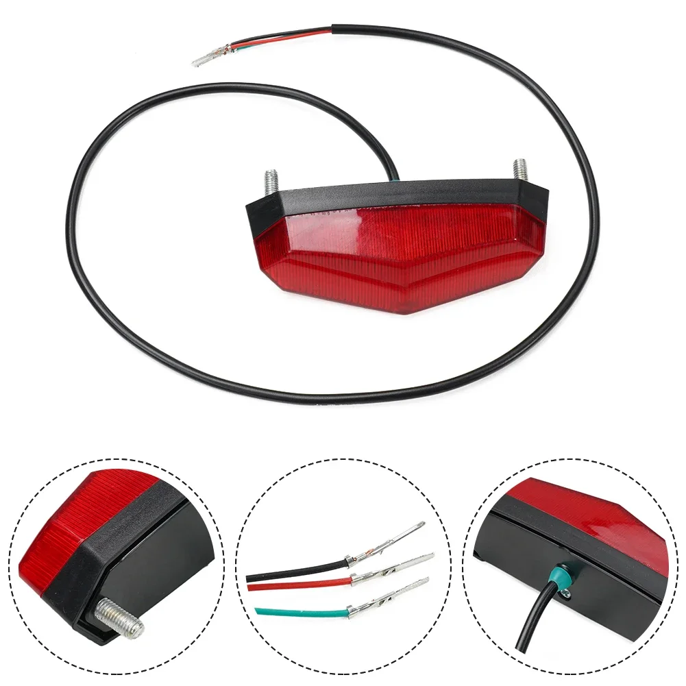 Elektrische Fiets Achterlichten Waterdicht Led Licht Lithium Batterij Achterlichten 24-60V Veiligheidstips Achterlicht Achterlicht Achterlicht Achterlicht