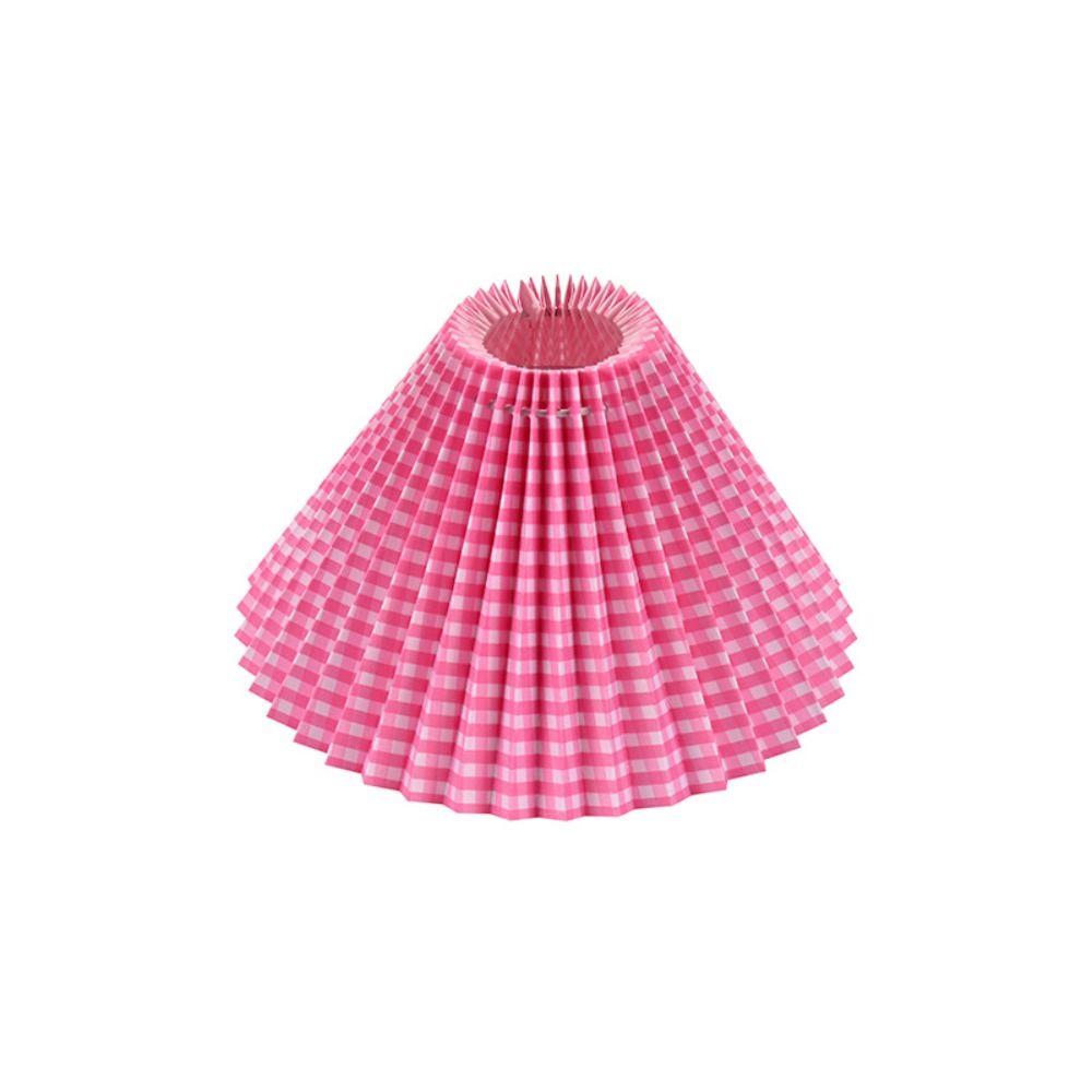 Pantalla plisada de tela para decoración de techo, cubierta de lámpara de mesa lavable moderna, cubierta de tela para candelabro Retro DIY, sala de estar y comedor: Gris