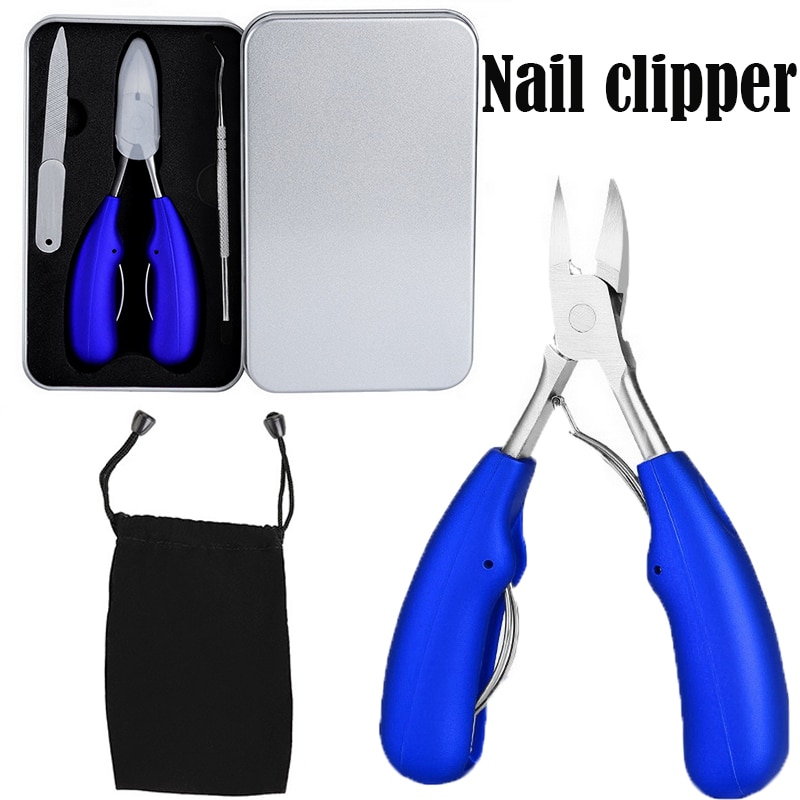 Nail Clipper Set Stainless Steel Toenail Clippers for Thick Ingrown Toe Nail Heavy Duty Precision Nail Scissor Toenails Tool