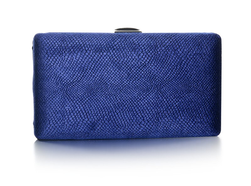 Dark Green Velvet Hard Case Box Clutch Evening Bags and Clutch Purses Handbags with Shoulder Chain for Ball Party Prom: D-Navy