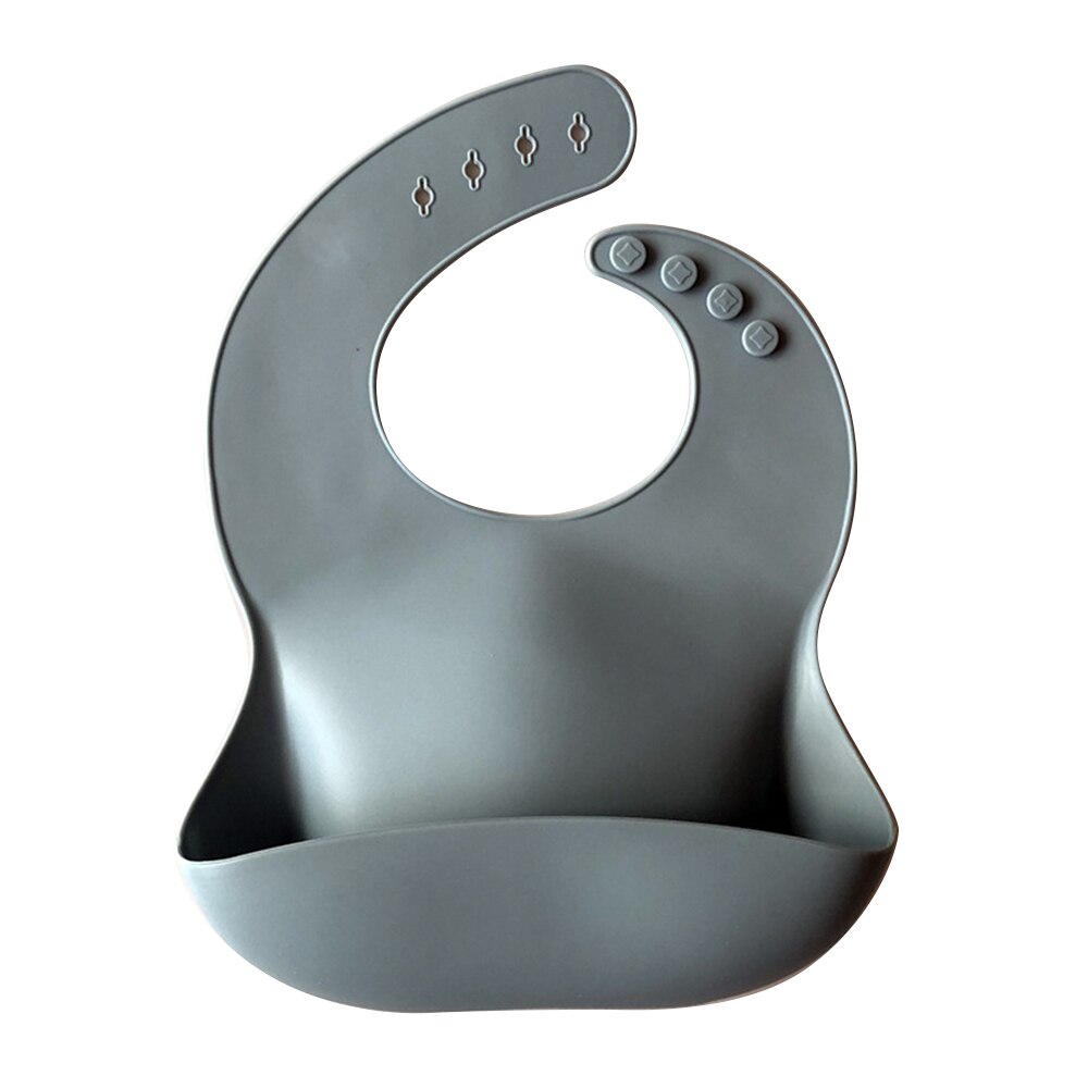 Silicone bébé bavoir infantile burp chiffons réglable étanche goutte à goutte bébé doux -né alimentation bave écharpe bave pour enfant en bas âge: L