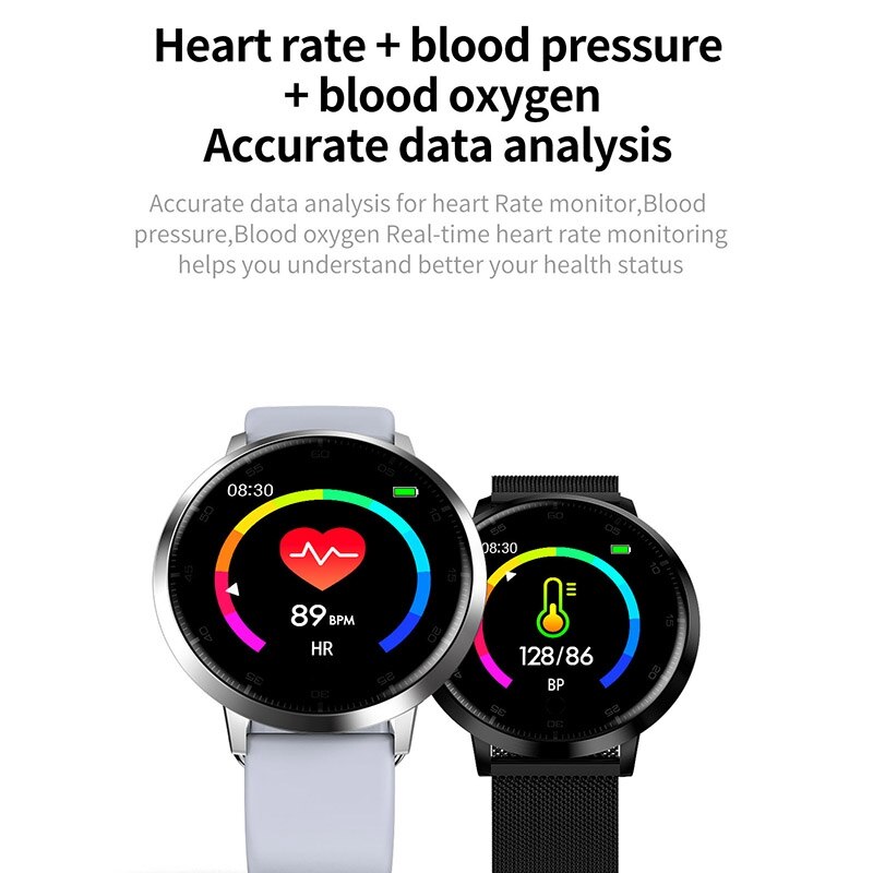 K12 Smart Watch Heart Rate Tracker Fitness Tracker Sport Smart Bracelet Watches Blood Pressure Pedometer Sleep Tracker