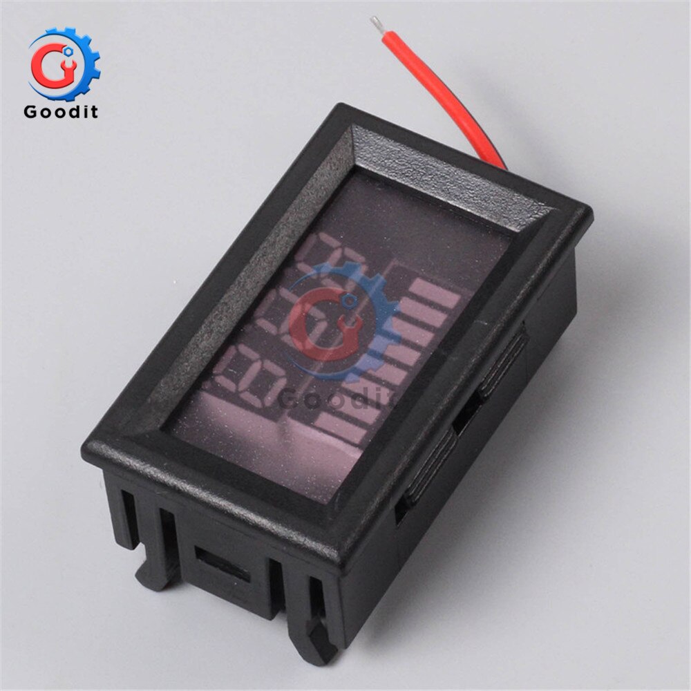 Probador de nivel de carga de batería de litio de plomo-ácido 48V pantalla Dual LED voltímetro de voltaje Digital li-po indicador para Arduino