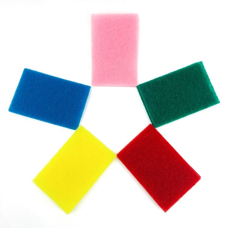 10 Pack Heavy Duty Scrubbers Set Non-Abrasive Anti-Scratch Synthetic Fiber Cleaning Dish Washing Scouring Pads for Kitchen: Default Title